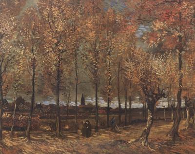 Vincent Van Gogh Lane with Poplars (nn04) Spain oil painting art